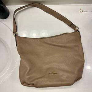 Coach Skylar Hobo Bag Pebbled Leather, Tau